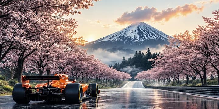 Cherry Blossom with Suzuka Circuit