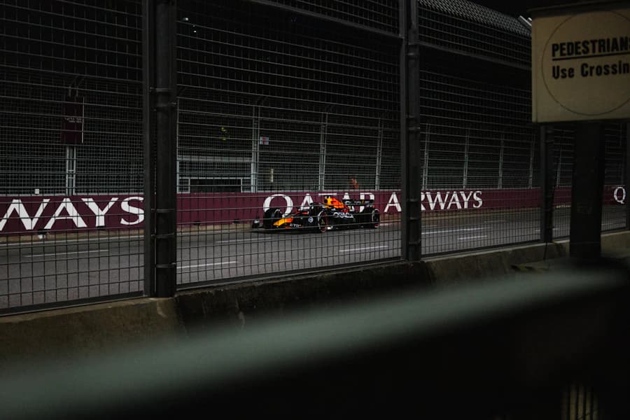 Turn 1 and the back straight